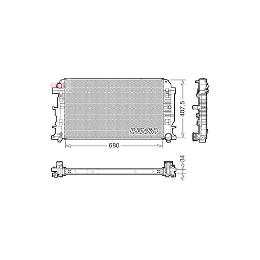 Denso DRM17117 Drm17117 Engine Radiator Suitable For Mercedes-Benz Sprinter | ML Performance UK