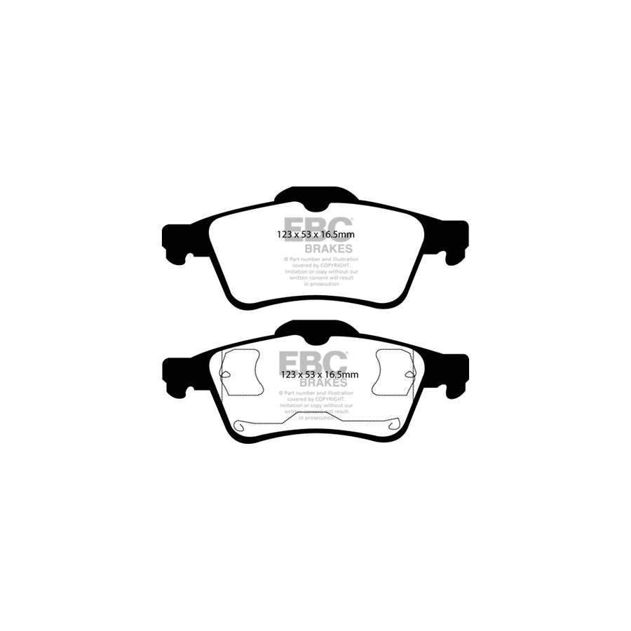 EBC DP21354 Ford Nissan Volvo Greenstuff Rear Brake Pads - ATE Caliper 2 | ML Performance UK Car Parts