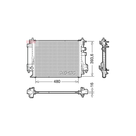 Denso DRM23117 Drm23117 Engine Radiator For Renault Twingo Iii Hatchback (Bcm) | ML Performance UK