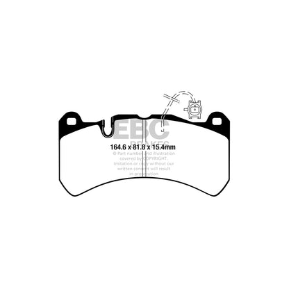 EBC DP52354NDX Alfa Romeo Bluestuff NDX Front Brake Pads  - Brembo Caliper (Inc. Giulia & Stelvio) 2 | ML Performance UK Car Parts