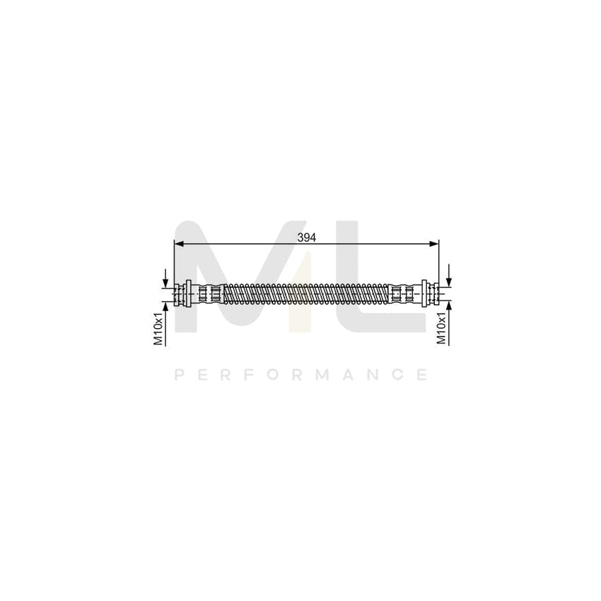 BOSCH 1 987 481 123 Brake Hose for LAND ROVER Range Rover II (P38A) 394mm | ML Performance Car Parts