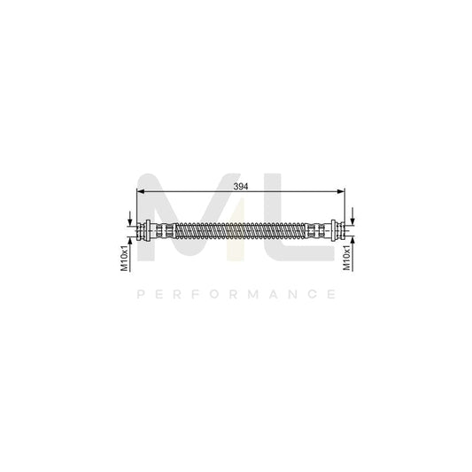 BOSCH 1 987 481 123 Brake Hose for LAND ROVER Range Rover II (P38A) 394mm | ML Performance Car Parts