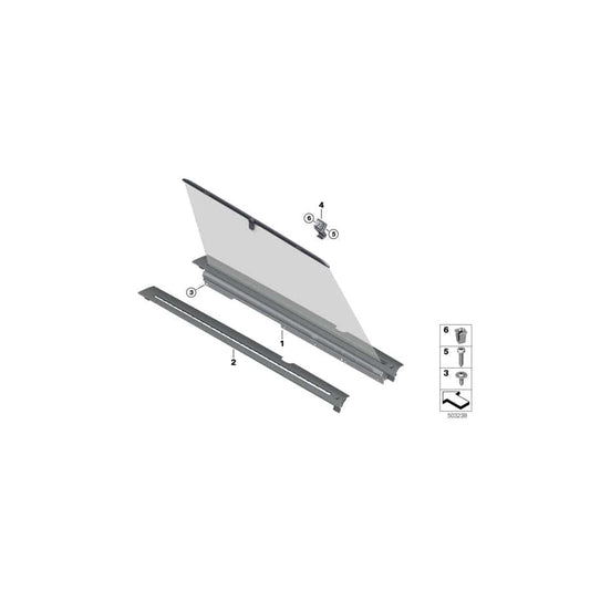 Genuine BMW 51356997698 G05 Right Sun Blind Cover (Inc. X5) | ML Performance UK Car Parts