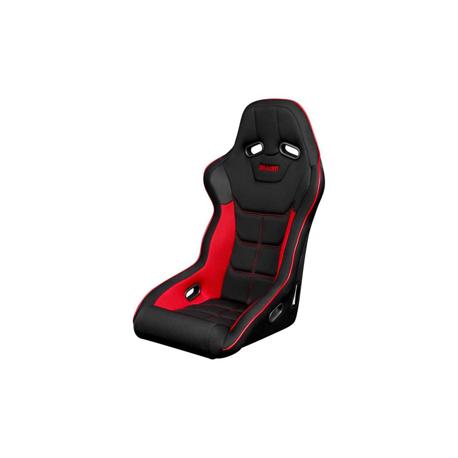 BRAUM Falcon X Series Fia Approved Fixed Back Racing Seat (Black & Red) | ML Performance UK Car Parts