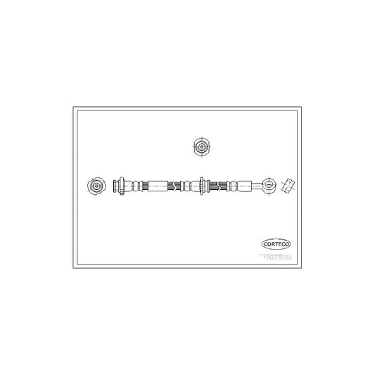 Corteco 19033559 Brake Hose For Nissan Primera | ML Performance UK