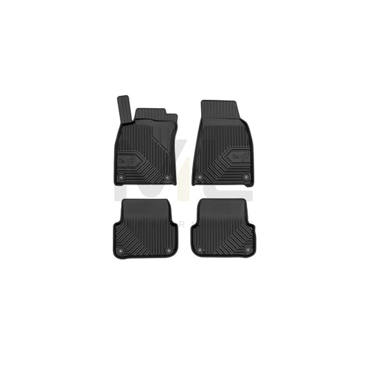 FROGUM Tailored, No.77 77407633 Floor mat set for AUDI A6 Elastomer, Front and Rear, Quantity: 4, Black | ML Performance Car Parts