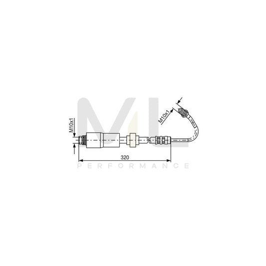 BOSCH 1 987 476 067 Brake Hose for RENAULT KANGOO 325mm | ML Performance Car Parts