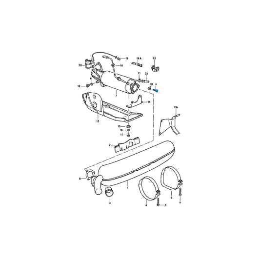 Genuine Porsche Exhaust Bolt M8 X 40 Porsche 911 1974-89 | ML Performance UK Car Parts