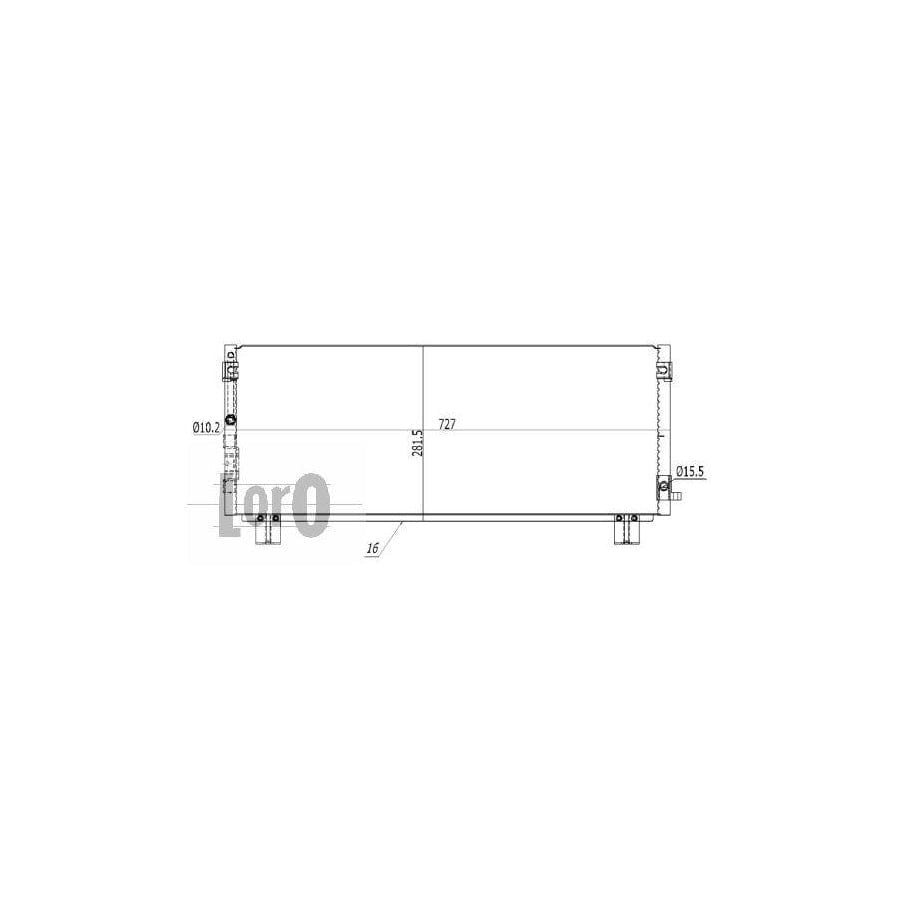 Abakus 0510160021 Air Conditioning Condenser For Toyota Corolla | ML Performance UK