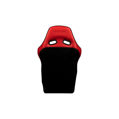 BRAUM Falcon X Series Fia Approved Fixed Back Racing Seat (Red Leatherette)