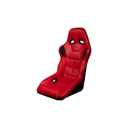 BRAUM Falcon X Series Fia Approved Fixed Back Racing Seat (Red Leatherette) | ML Performance UK Car Parts