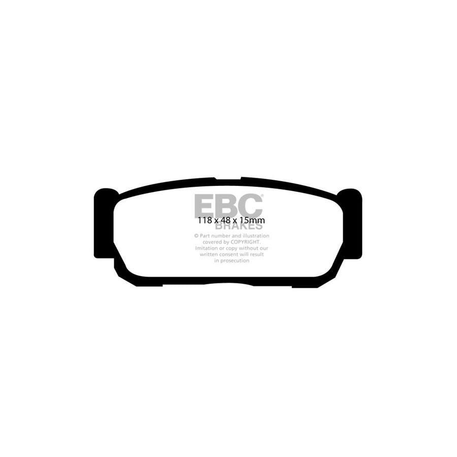 EBC DP1560 Ssangyong Ultimax Rear Brake Pads (Inc. Rexton, Rodius, Turismo) 2 | ML Performance UK Car Parts