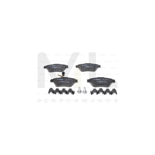 Bosch 0986494070 Brake Pad Set Incl. Wear Warning Contact, With Anti-Squeak Plate, With Bolts/Screws, With Mounting Manual BP980 | ML Performance Car Parts