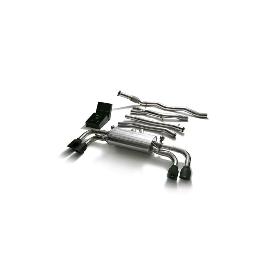 Armytrix PE3T1-QS30M Valvetronic Exhaust System Porsche Cayenne 2018+ with Quad Matte Black 4"  | ML Performance UK UK Car Parts