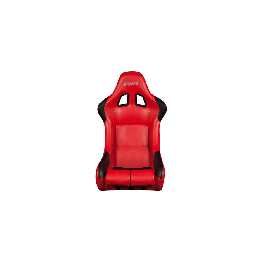 BRAUM Falcon Series Fia Approved Fixed Back Racing Seat (Red Leatherette)