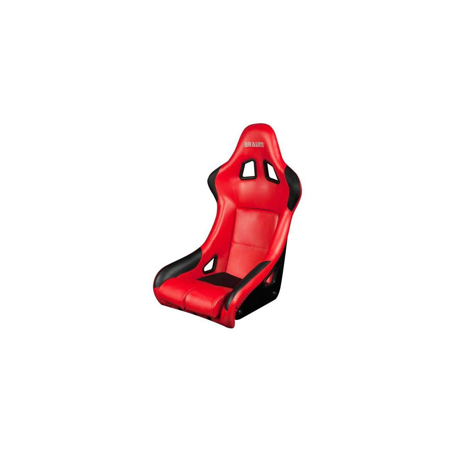 BRAUM Falcon Series Fia Approved Fixed Back Racing Seat (Red Leatherette) | ML Performance UK Car Parts