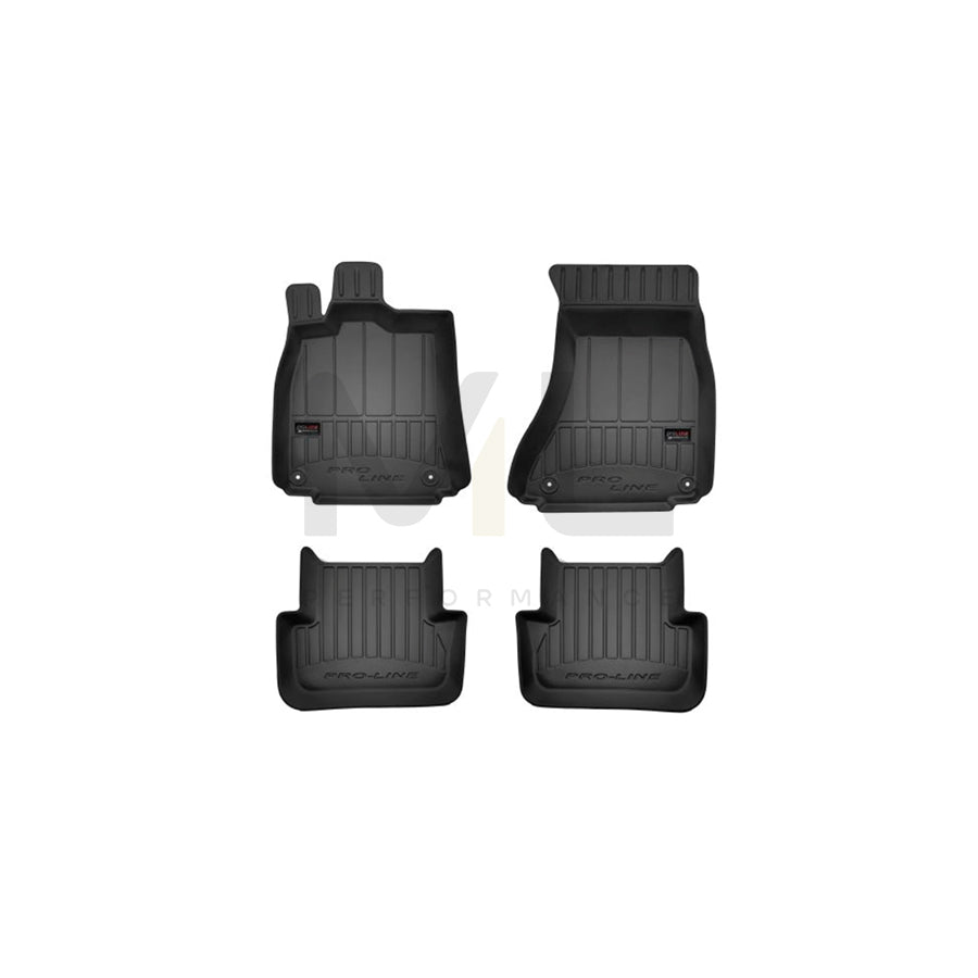 FROGUM Tailored 3D407114 Floor mat set for AUDI A4 Elastomer, Front and Rear, Quantity: 4, Black | ML Performance Car Parts