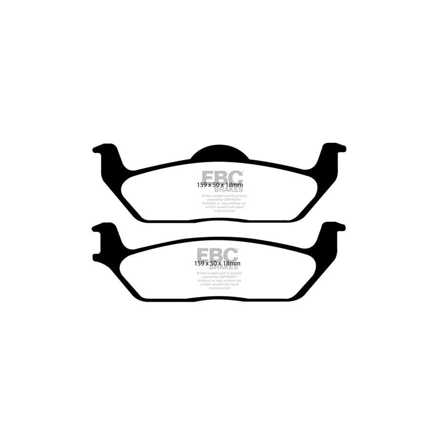 EBC DP41697R Ford F-150 Yellowstuff Rear Brake Pads 2 | ML Performance UK Car Parts
