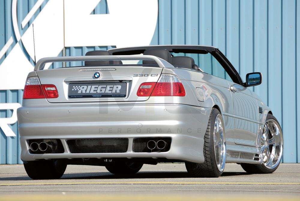 Rieger 00050213 BMW 3 Series E46 Rear Bumper 2 | ML Performance UK Car Parts