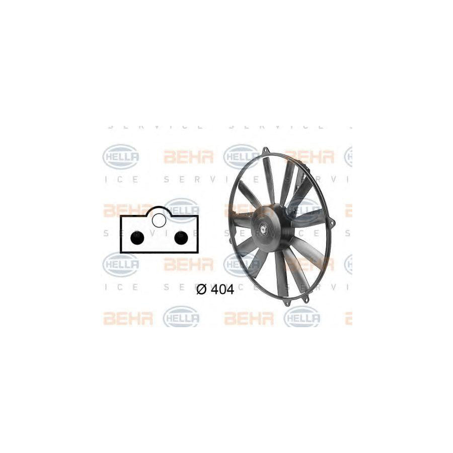 Hella 8EW 009 144-731 Fan, Radiator