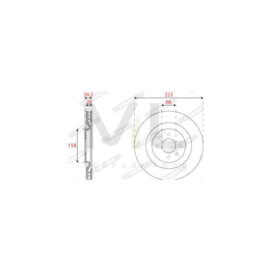 FERODO DDF2784C Brake Disc Vented | ML Performance Car Parts
