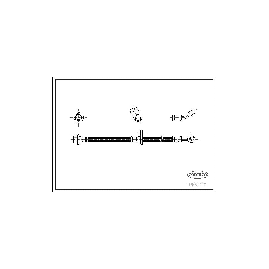 Corteco 19033561 Brake Hose For Honda Accord Vii Saloon (Cl, Cn) | ML Performance UK