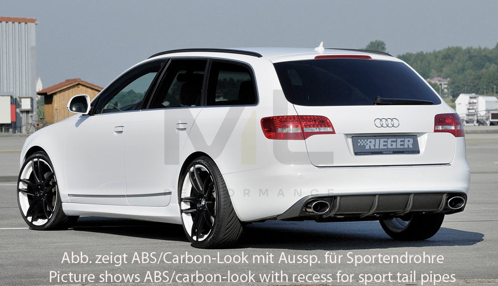Rieger 00088044 Audi 4F A6 Rear Diffuser 4 | ML Performance UK Car Parts