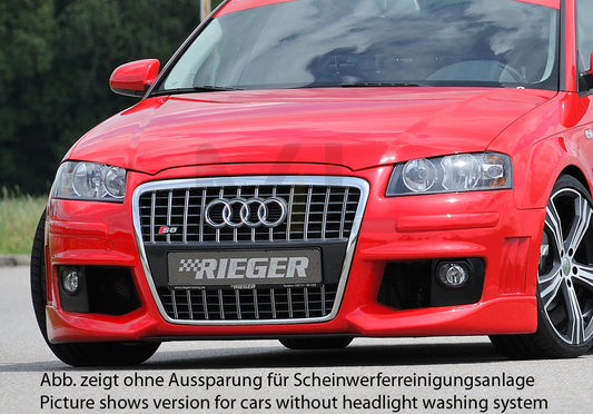 Rieger 00056744 Audi 8P A3 Front Bumper - R-Frame 1 | ML Performance UK Car Parts