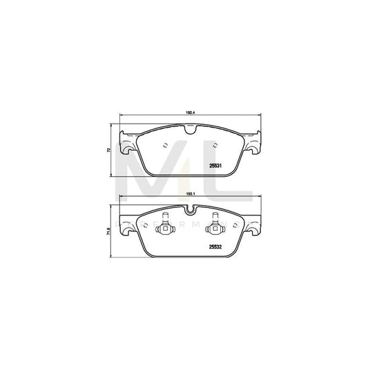 Hella 8DB 355 020-141 Brake Pad Set Prepared For Wear Indicator | ML Performance Car Parts