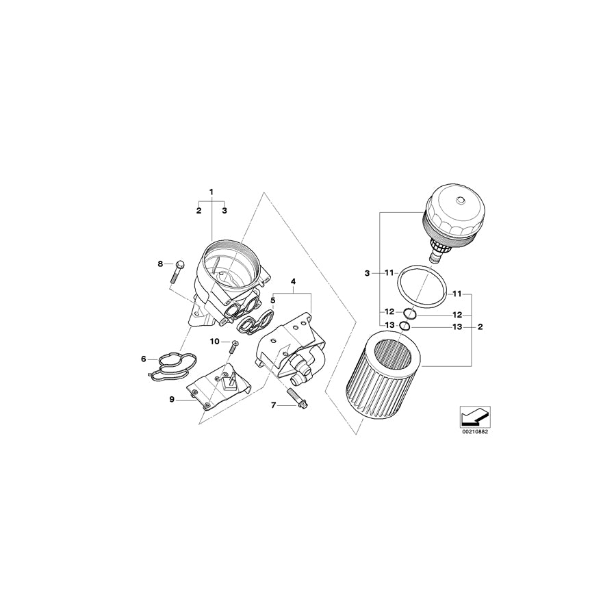 Genuine BMW 11427515063 E46 Oval Head Screw (Inc. 318Ci, 316i & 318i) | ML Performance UK Car Parts