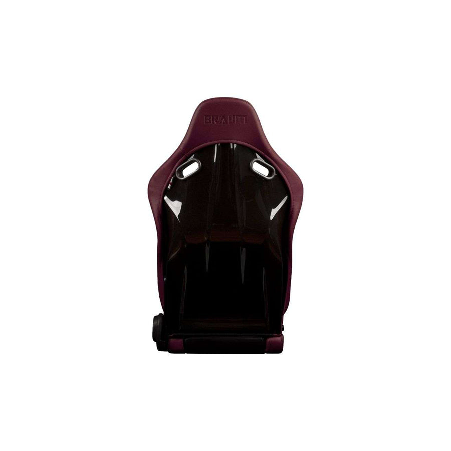 BRAUM Falcon-S Series Reclinable Composite Seats Maroon Leatherette Alcantara Inserts Black Stitching) – Priced Per Pair | ML Performance UK Car Parts