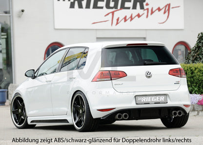 Rieger 00059559 VW Mk7 Golf Rear Diffuser 2 | ML Performance UK Car Parts