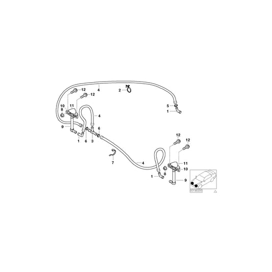 Genuine BMW 61677001706 E52 Cover, Spray Nozzle Right (Inc. Alpina V8 & Z8) | ML Performance UK