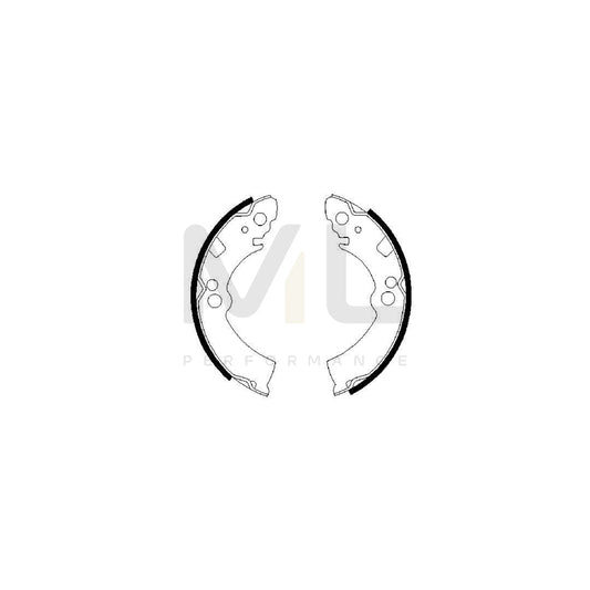 BOSCH 0 986 487 235 Brake Shoe Set | ML Performance Car Parts