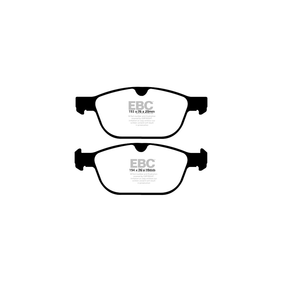 EBC PLK1902 Volvo XC90 Yellowstuff Pads and Brake Line Performance Pack - ATE Caliper 2 | ML Performance UK Car Parts