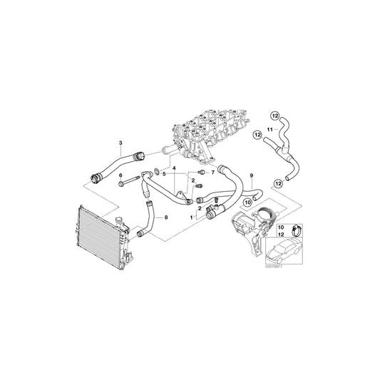 Genuine BMW 11532247687 E46 Hose F Inlet/Double Pipe/Oil Cooler (Inc. 318d & 320d) | ML Performance UK Car Parts