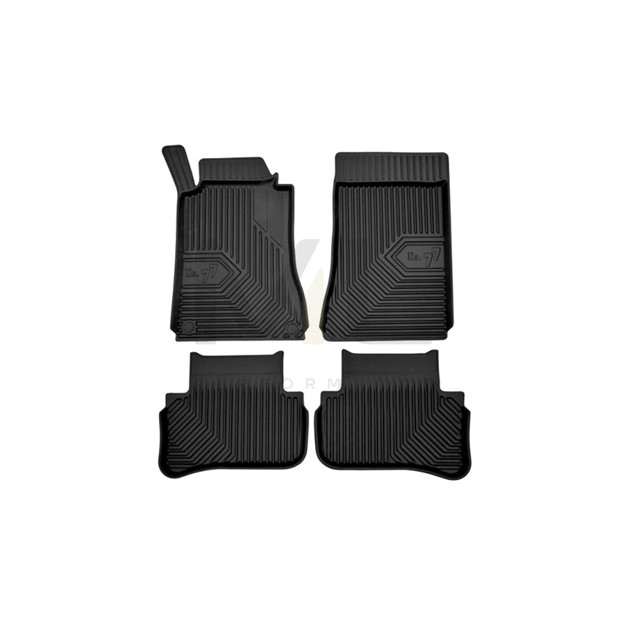FROGUM Tailored 77407206 Floor mat set suitable for MERCEDES-BENZ C-Class Saloon (W203) Elastomer, Front and Rear, Quantity: 4, Black | ML Performance Car Parts