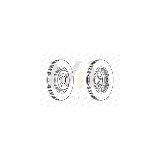 FERODO PREMIER DDF1085 Brake Disc suitable for MERCEDES-BENZ ML-Class (W163) Vented, with bolts/screws | ML Performance Car Parts