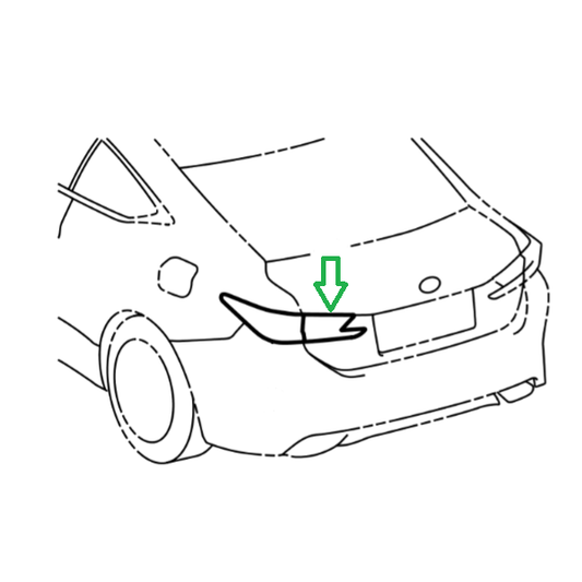 Genuine Lexus 81561-24200 RC Phase 1 O/S Inner Rear Lamp