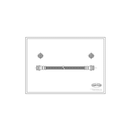 Corteco 19032934 Brake Hose For Mitsubishi Pajero / Shogun Ii (V20) | ML Performance UK