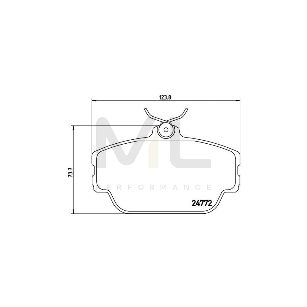 Brembo P 46 001 Brake Pad Set Excl. Wear Warning Contact | ML Performance Car Parts