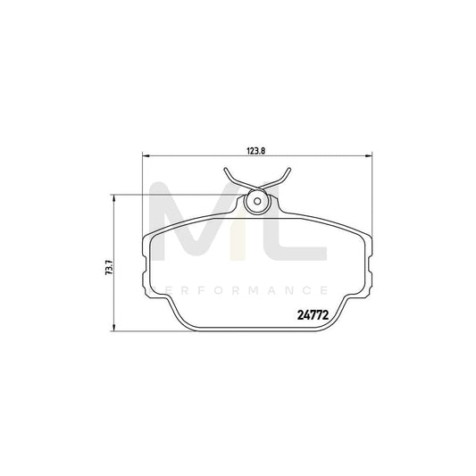 Brembo P 46 001 Brake Pad Set Excl. Wear Warning Contact | ML Performance Car Parts