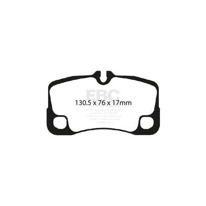 EBC PD05KR384 Porsche 911 (997) Orangestuff Rear Brake Pad & Plain Disc Kit - Brembo Caliper 2 | ML Performance UK Car Parts