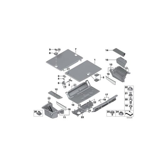 Genuine BMW 51477384921 G11 G12 Floor Carpet, Luggage Compartment (Inc. 745eX, 745e & 740e) | ML Performance UK Car Parts