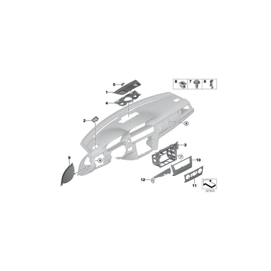 Genuine BMW 51457143603 E93 E91 Trim Panel, I-Panel, Outer Left SCHWARZ (Inc. 330d, M3 & 335d) | ML Performance UK Car Parts