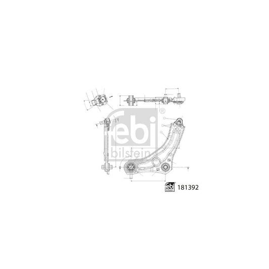 Febi Bilstein 181392 Suspension Arm For Renault Megane