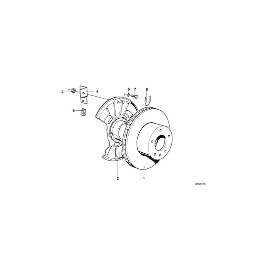 Genuine BMW 34111115383 E23 Protection Plate Left (Inc. 733i, 732i & 728iS) | ML Performance UK Car Parts