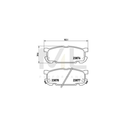 Brembo P 49 030 Brake Pad Set For Mazda Mx-5 Ii (Nb) With Acoustic Wear Warning | ML Performance Car Parts