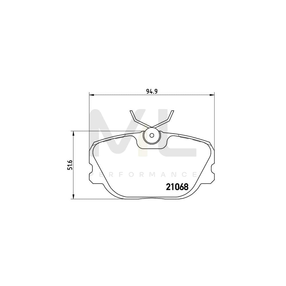 Brembo P 71 004 Brake Pad Set Excl. Wear Warning Contact, With Brake Caliper Screws | ML Performance Car Parts