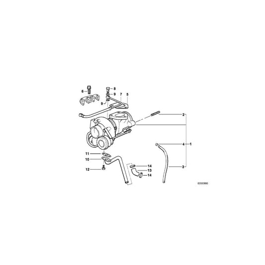 Genuine BMW 11652245836 E36 E34 Hose Clamp (Inc. 318tds, 525tds & 525td) | ML Performance UK Car Parts
